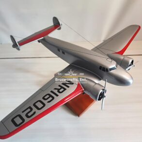 Model of Lockheed Model 10 Electra with detailed craftsmanship.